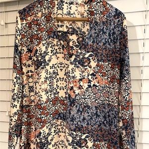 Liberty Love Popover Blouse Sz M